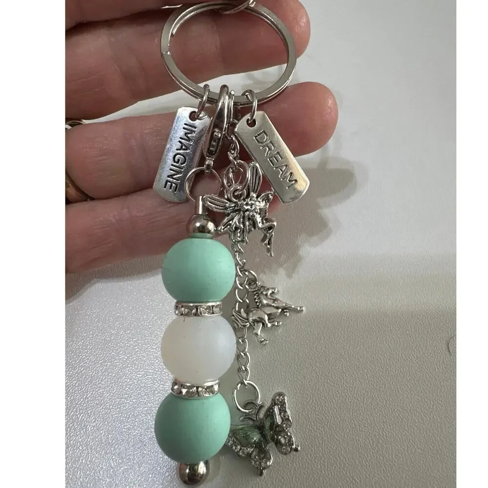Fairy pen with matching cell phone charm & Bag/keychain charm set,  Brand New.